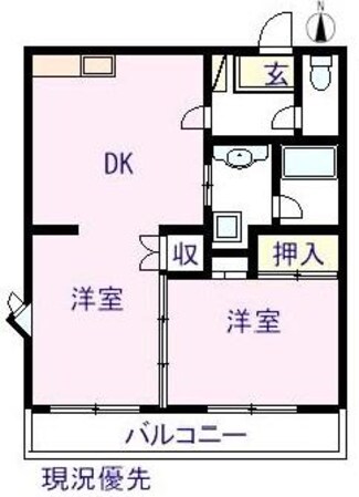 グリーンハイツTの物件間取画像